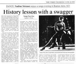 The Times - Londres con TangoX2